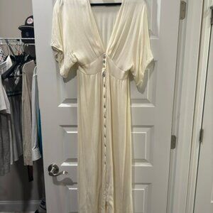 Showpo Cream Dolman Sleeve Maxi Dress